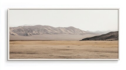 Fototapeta premium Serene Dawn Landscape Framed by Gentle Mountains
