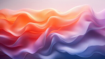 Obraz premium Colorful Wave Textures in Orange and Purple