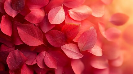 Obraz premium Vivid Close-Up of Red Flower Petals