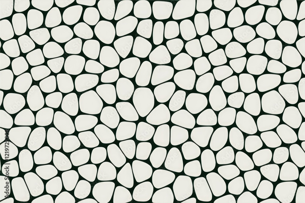 Aufkleber abstract pattern of white irregular shapes on a transparent background.