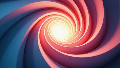 Obraz premium Abstract Digital Art Piece Celebrating World Cancer Day: Swirling Vortex of Pink and Blue Illuminated