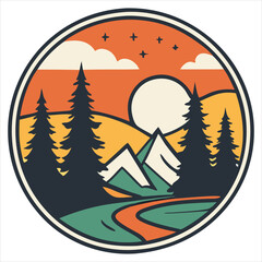 camping t shirt element