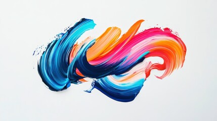 Vibrant Brush Strokes in Motion with Natural Light