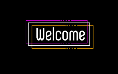 Welcome Back vector art design template