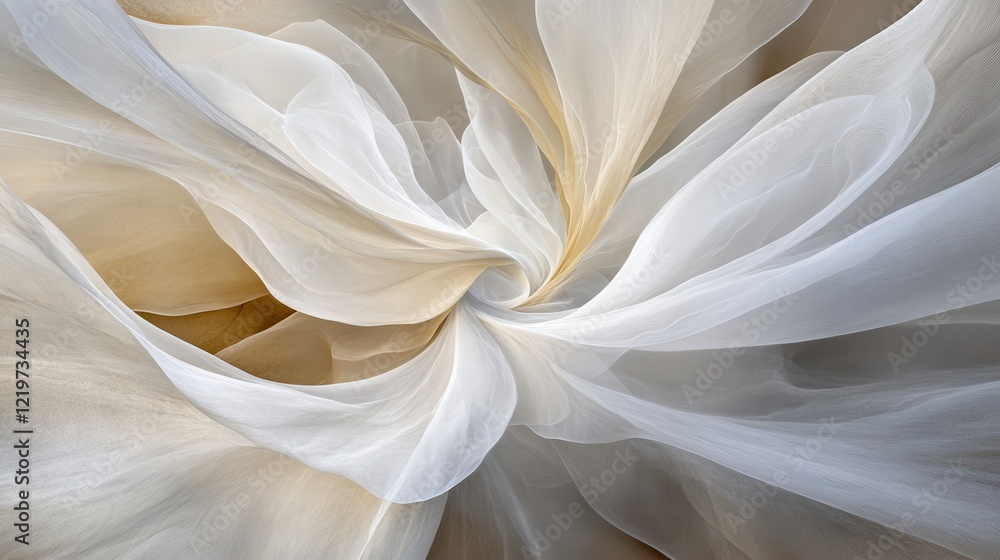 Poster abstract sand patterns created by wind in desert