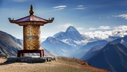 buddhist temple in the mountains