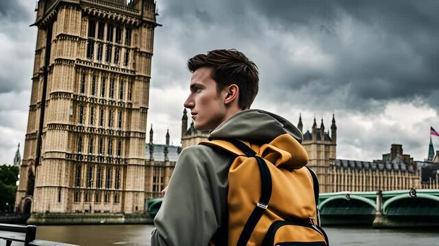 Erasmus student in London.