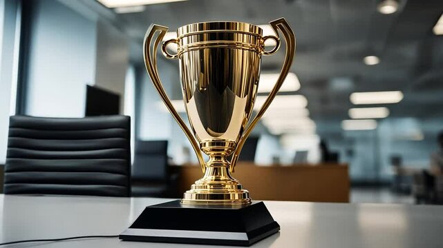 Trophy in an office.
