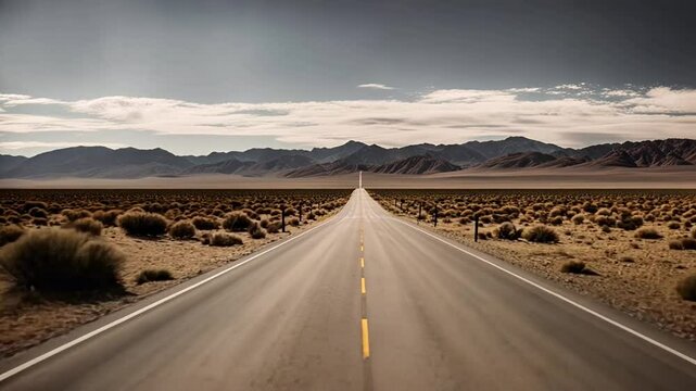 Road in Nevada, USA, in Area 51.