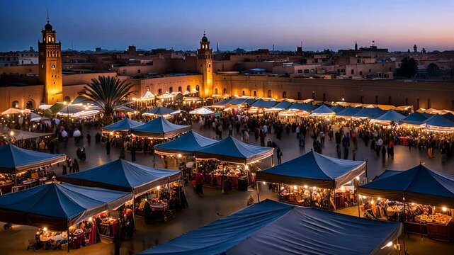 Marrakech market square.