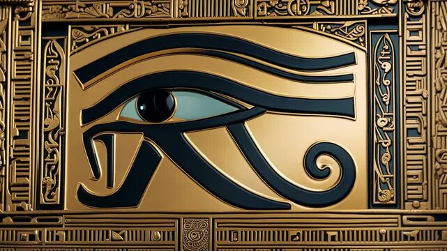 Egyptian eye of Horus.