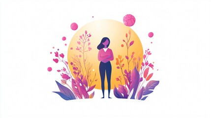 Woman Battling Breast Cancer: Symbol of Hope and Treatment Possibilities