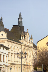 Old historical buildings of Frydek-Mistek, Czech Republic.