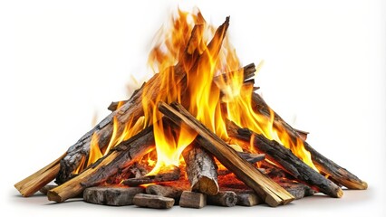 Bonfire, Campfire, Burning Wood