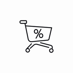 shopping discount icon sign vector