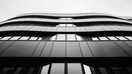 Wavy building facade.