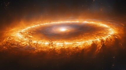 Obraz premium Bold representation of a glowing stellar explosion