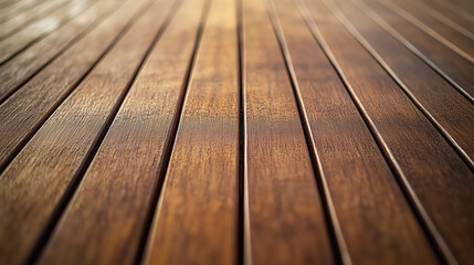 Teak Wood Texture with Fine, Straight Grains, Rich Golden-Brown Hues, and a Natural Oiled Finish, Embodying Tropical Elegance