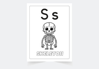 Halloween Activity Letter S Worksheets  | Halloween Activity Coloring Worksheets | Halloween Activity Coloring Worksheets for kids 