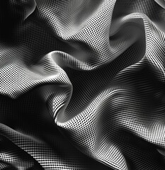 Naklejka premium Seamless Abstract Design Featuring Intersecting Lines in Pointillism, Flowing Draperies, Matte Textures, and Distorted Human Figures in Noir Aesthetic with 8K Detail and Surreal Artistry