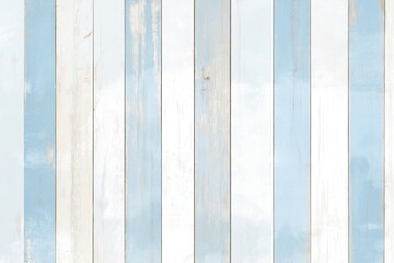 Light blue, white distressed wood plank background. Vintage painted wood texture. Natural...