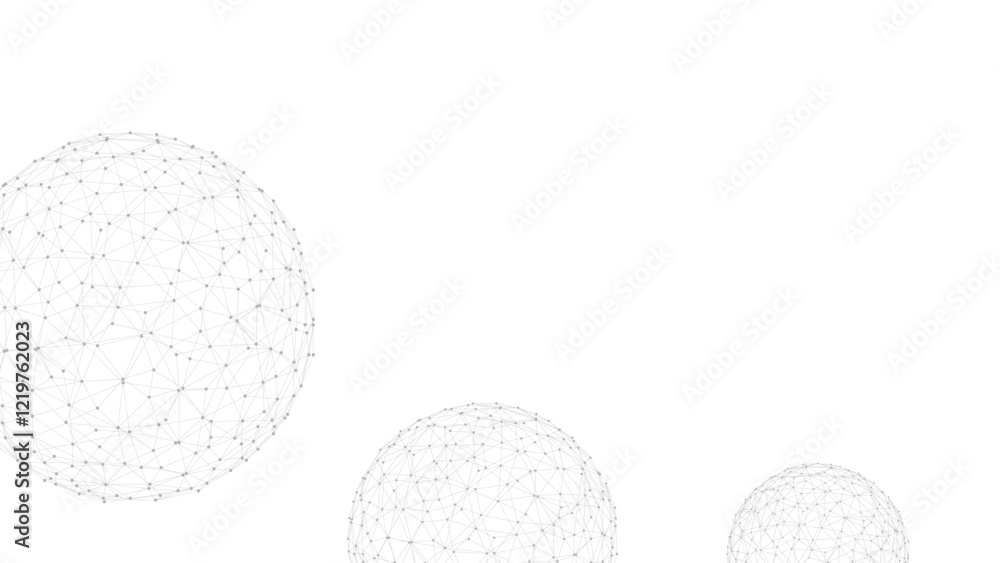 Poster Technology abstract background. Dots connected by lines. Minimalist mesh backdrop. Abstract polygonal shape.
