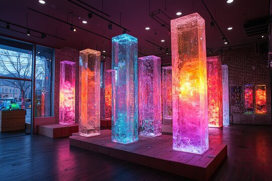 Teenagers modernize Gongi Nori with colorful glowing stones in gaming cafe