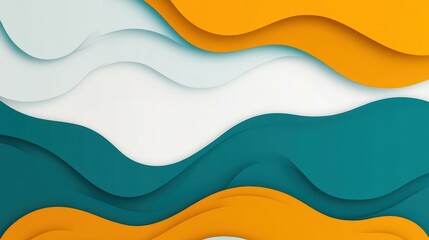 Obraz premium Discover our minimal paper cut style template, perfect for branding and advertising. Create stunning covers and posters