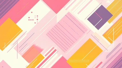 Create a soothing atmosphere with this soft pastel pink abstract background featuring geometric shapes and textures.