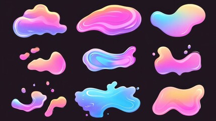 Discover a vibrant world with a modern chameleon design featuring shimmering hues and abstract fluid patterns.