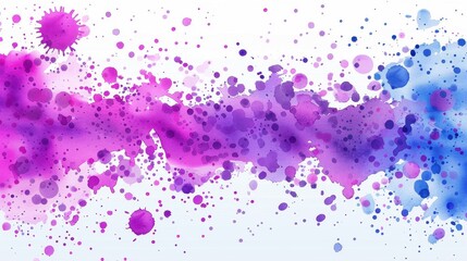 Fototapeta premium Vibrant and playful watercolor pattern creates a lively touch in modern art. Perfect for digital wallpapers and creative projects.