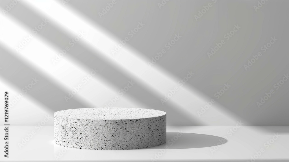 Poster showcase your products on this unique light circle stone stage, perfect for highlighting items in cr