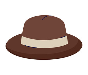 Brown hat icon