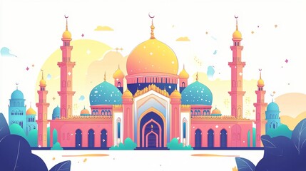 Ramdhan Mubarak New Vector Design Art on White Background