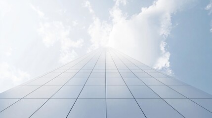 White Tall Billboard on Tower Wall