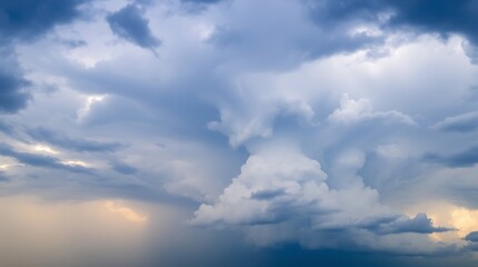 Dramatic storm clouds gathering overhead