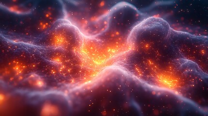 Dynamic view of glowing molecular networks