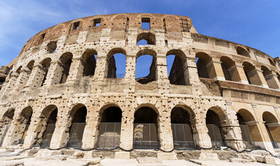 Obraz premium The great Roman Colosseum also known as the Flavian Amphitheater
