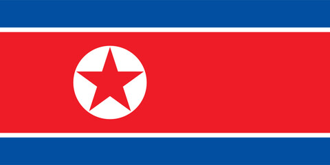 National flag Democratic Peoples Republic of Korea