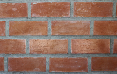 Brick wall texture as background.
