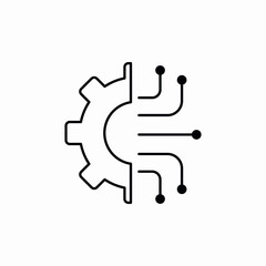 engineering software systems icon sign vector