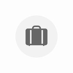 travel suitcase icon sign vector
