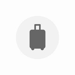 trip luggage icon sign vector