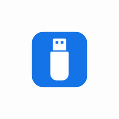usb stick icon sign vector