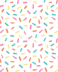 Pastel Sprinkles Pattern – Cute Sweet Dessert Background