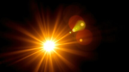 Obraz premium Lens Flare Effect Suitable for Photoshop Screen mode SET_1