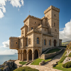 Fototapeta premium medieval castle country