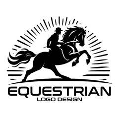 Fototapeta premium Equestrian Vector Logo Design