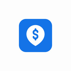 atm point icon sign vector