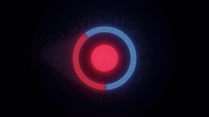 Vibrant Red and Blue Pixel Art Target - Part 2